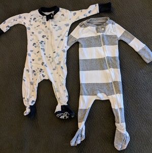 Burt's Bee's footed PJ's